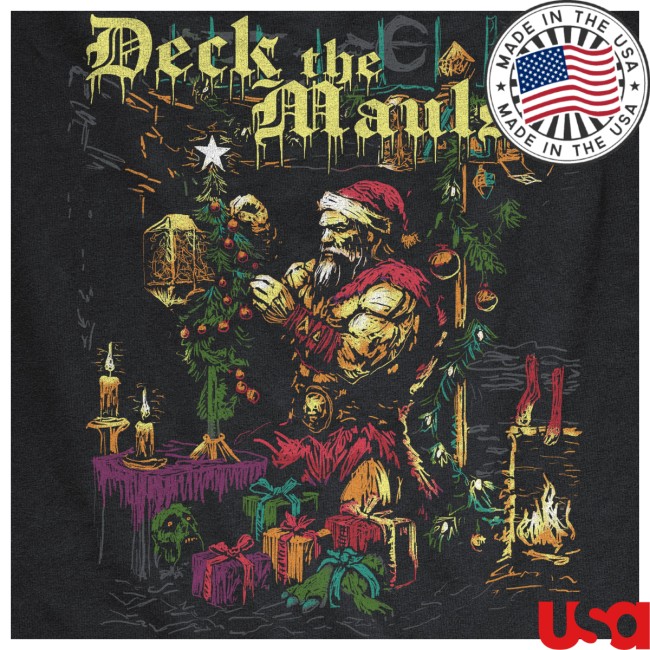 Tsaurus Store Merch Deck The Mauls Barbarian Christmas Tee Tsaurus Store Merch Deck The Mauls Barbarian Christmas Tee
