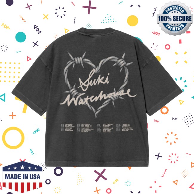 Suki Waterhouse Store Merch Suki Waterhouse Tour 2025 Tee Suki Waterhouse Store Merch Suki Waterhouse Tour 2025 Tee