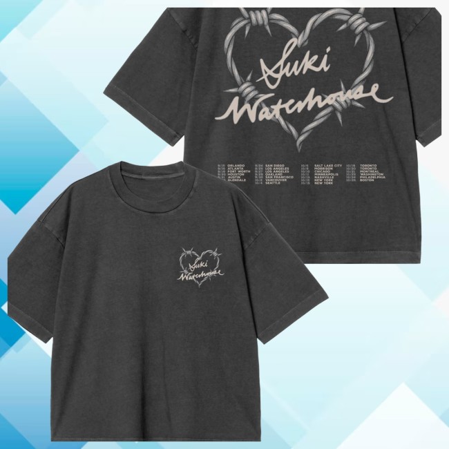 Suki Waterhouse Store Merch Suki Waterhouse Tour 2025 Tee Suki Waterhouse Store Merch Suki Waterhouse Tour 2025 Tee