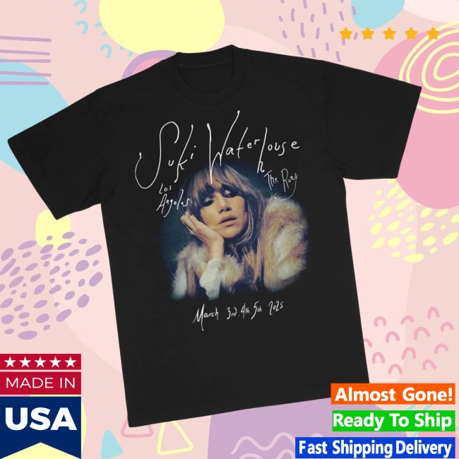 Suki Waterhouse Store Merch Suki Waterhouse The Roxy 2025 Tee Suki Waterhouse Store Merch Suki Waterhouse The Roxy 2025 Tee