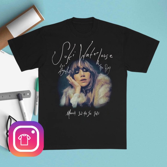 Suki Waterhouse Store Merch Suki Waterhouse The Roxy 2025 Tee Suki Waterhouse Store Merch Suki Waterhouse The Roxy 2025 Tee