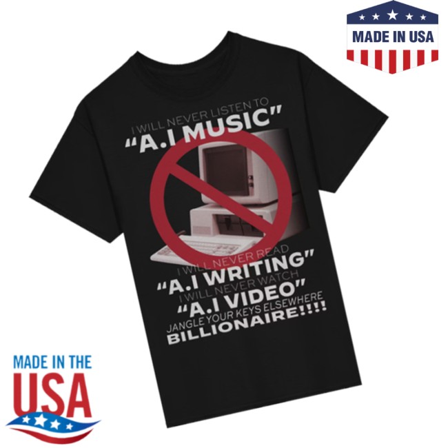 Da Share Z0ne Store Merch I Will Never Listen To Ai Music Shirt Da Share Z0ne Store Merch I Will Never Listen To Ai Music Shirt