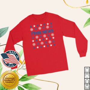 Foxnews Store Merch Fox News Holiday Snowflakes Long Sleeve Shirt