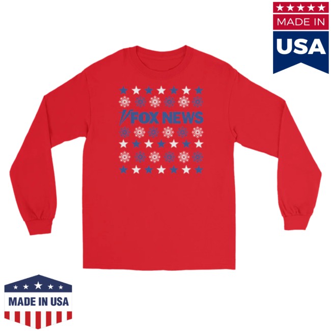 Foxnews Store Merch Fox News Holiday Snowflakes Long Sleeve Shirt Foxnews Store Merch Fox News Holiday Snowflakes Long Sleeve Shirt