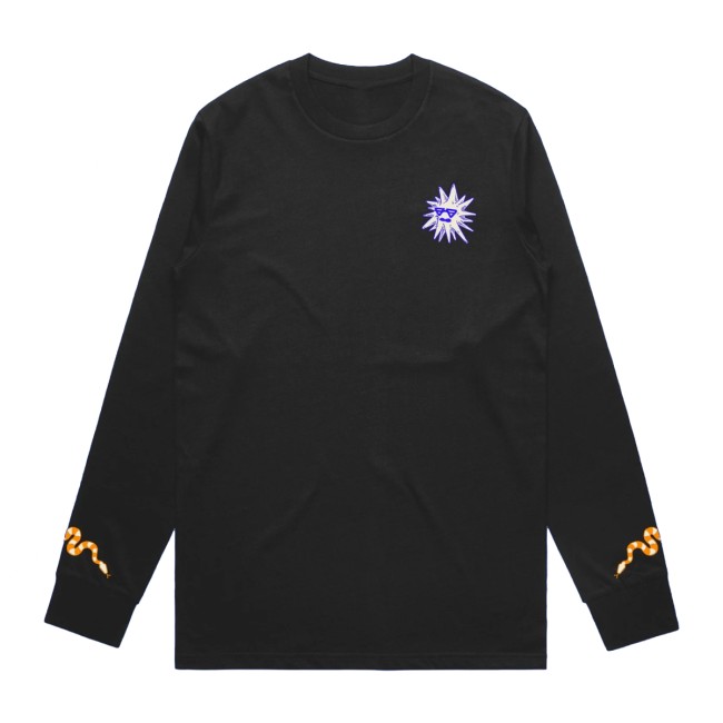 Strawberry Store Merch Sf25 Black Long Sleeve Strawberry Store Merch Sf25 Black Long Sleeve