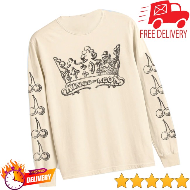 Kings Of Leon Shop Store Merch Crown Vintage White Long Sleeve Kings Of Leon Shop Store Merch Crown Vintage White Long Sleeve