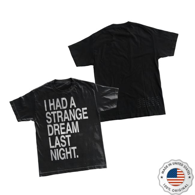 Dcthedon Merch Store Ltr5 Strange Dream Tee Blk Dcthedon Merch Store Ltr5 Strange Dream Tee Blk