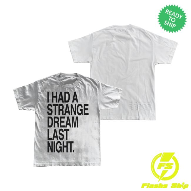 Dcthedon Merch Store Ltr5 Strange Dream Tee Wht Dcthedon Merch Store Ltr5 Strange Dream Tee Wht