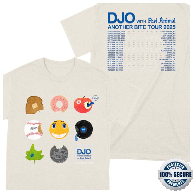 Djo Music Store Merch Another Bite Tour 2025 T-Shirt Djo Music Store Merch Another Bite Tour 2025 T-Shirt