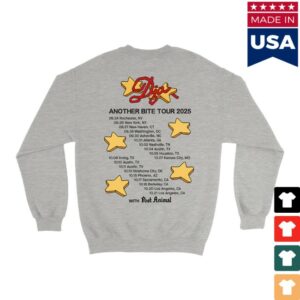 Djo Music Store Merch Another Bite Tour 2025 Star Crewneck Sweatshirt