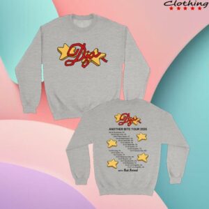Djo Music Store Merch Another Bite Tour 2025 Star Crewneck Sweatshirt