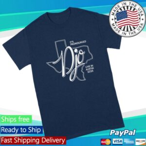 Djo Music Store Merch It’s Pronounced Djo Live In Austin 2025 T-Shirt