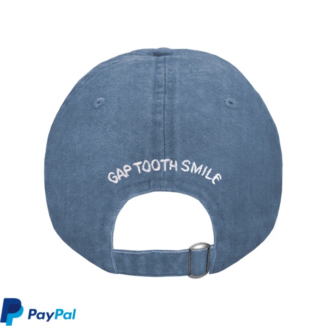 Djo Music Store Merch Gap Tooth Smile Denim Dad Hat Djo Music Store Merch Gap Tooth Smile Denim Dad Hat