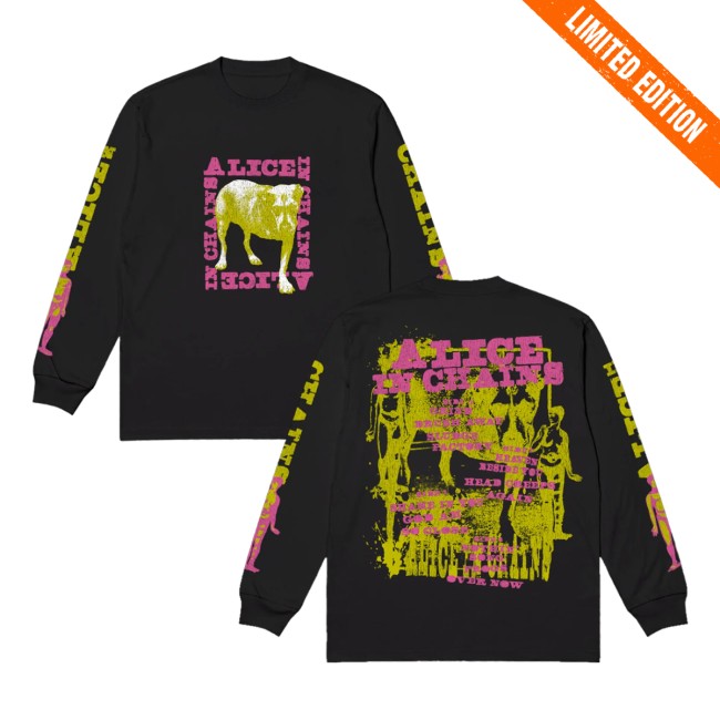 Alice In Chains Store Merch Tripod Long Sleeve T-Shirt Alice In Chains Store Merch Tripod Long Sleeve T-Shirt