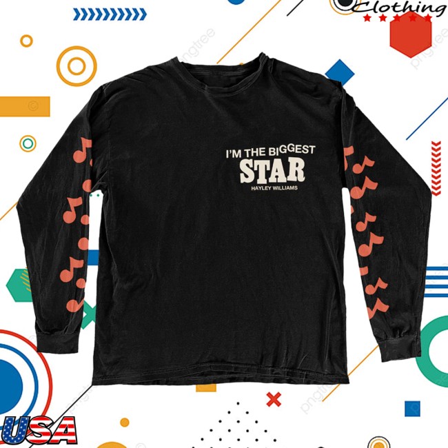 Hayley Williams Store Merch Biggest Star Black Long Sleeve Hayley Williams Store Merch Biggest Star Black Long Sleeve