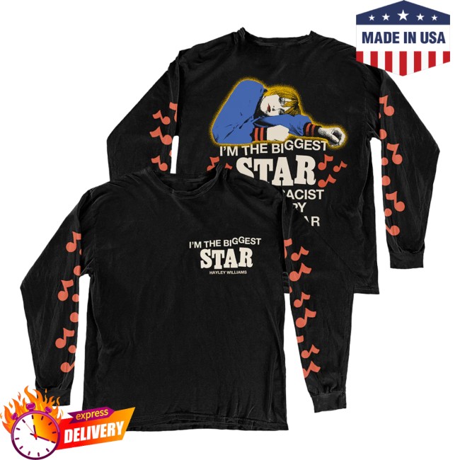Hayley Williams Store Merch Biggest Star Black Long Sleeve Hayley Williams Store Merch Biggest Star Black Long Sleeve