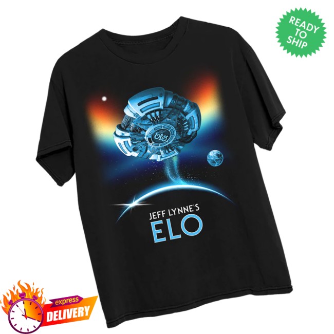 Jeff Lynne’s Elo Store Merch Flying Astral Spaceship T-Shirt Jeff Lynne’s Elo Store Merch Flying Astral Spaceship T-Shirt