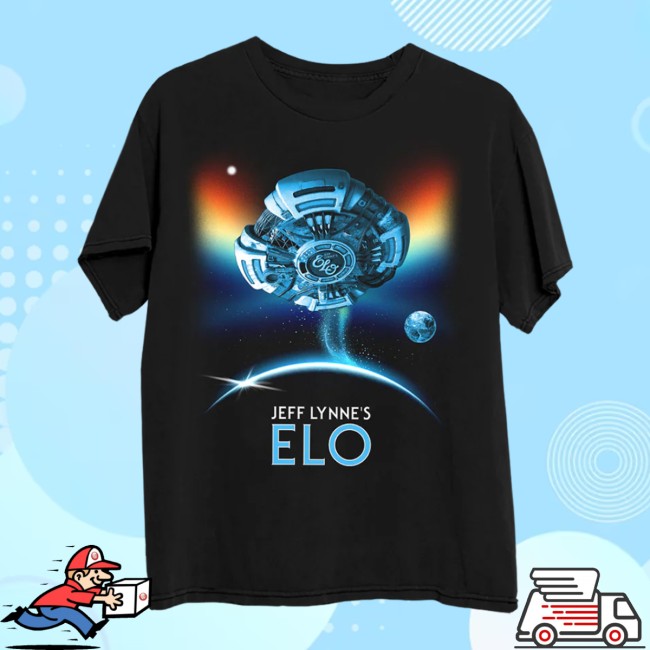 Jeff Lynne’s Elo Store Merch Flying Astral Spaceship T-Shirt Jeff Lynne’s Elo Store Merch Flying Astral Spaceship T-Shirt