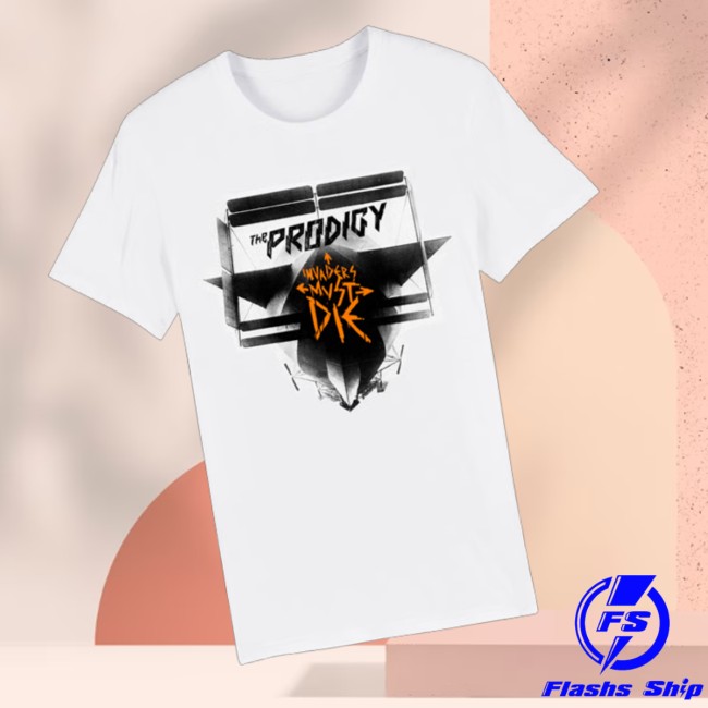 The Prodigy Store Merch Invaders Must Die Album White T-Shirt The Prodigy Store Merch Invaders Must Die Album White T-Shirt