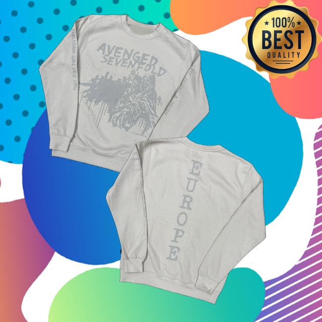 A7x World Merch Store Avenged Sevenfold Europe Tour Libad Crewneck Sweater A7x World Merch Store Avenged Sevenfold Europe Tour Libad Crewneck Sweater