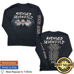 A7x World Merch Store Avenged Sevenfold Europe Tour Libad Long Sleeve Tee