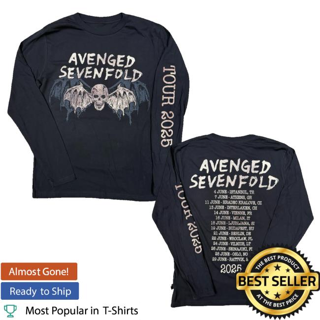 A7x World Merch Store Avenged Sevenfold Europe Tour Libad Long Sleeve Tee A7x World Merch Store Avenged Sevenfold Europe Tour Libad Long Sleeve Tee