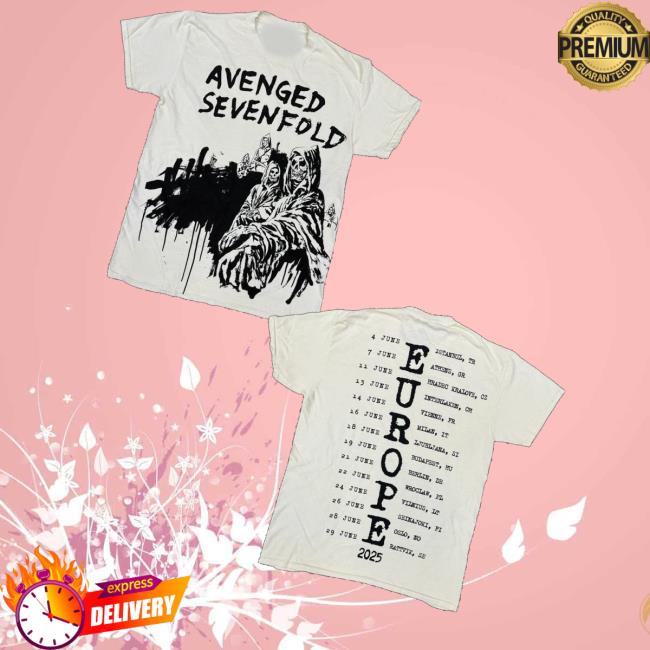 A7x World Merch Store Avenged Sevenfold Europe Tour Libad Tee A7x World Merch Store Avenged Sevenfold Europe Tour Libad Tee