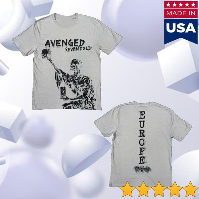 A7x World Merch Store Avenged Sevenfold Europe Tour Skull Tee A7x World Merch Store Avenged Sevenfold Europe Tour Skull Tee