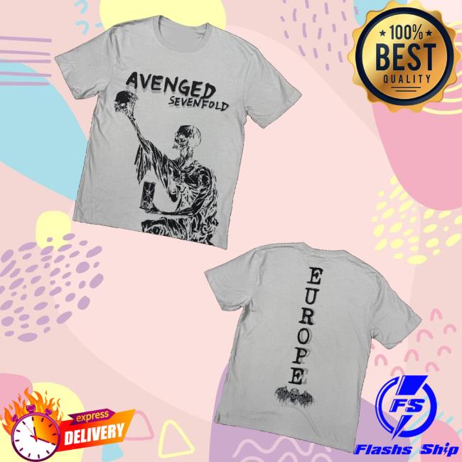 A7x World Merch Store Avenged Sevenfold Europe Tour Skull Tee A7x World Merch Store Avenged Sevenfold Europe Tour Skull Tee