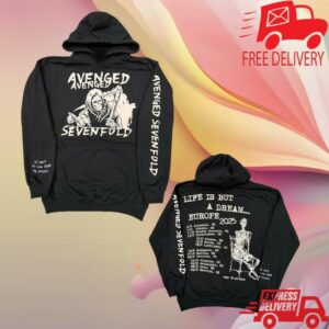A7x World Merch Store Avenged Sevenfold Europe Tour Libad Hooded