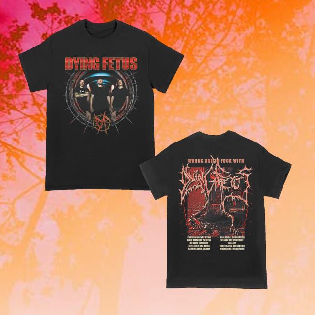 Dying Fetus Band Merch Store Dying Fetus Spike Circle Tee Dying Fetus Band Merch Store Dying Fetus Spike Circle Tee