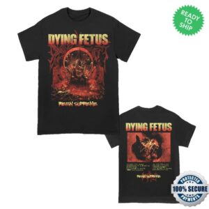 Dying Fetus Band Merch Store Dying Fetus Reign Supreme Tee