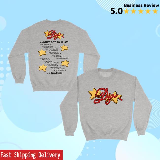 Djo Music Merch Store Another Bite Tour 2025 Star Crewneck Sweatshirt Djo Music Merch Store Another Bite Tour 2025 Star Crewneck Sweatshirt