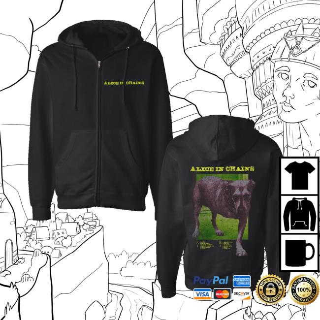 Alice In Chains Merch Store Dog Tracklist Hoodie Alice In Chains Merch Store Dog Tracklist Hoodie
