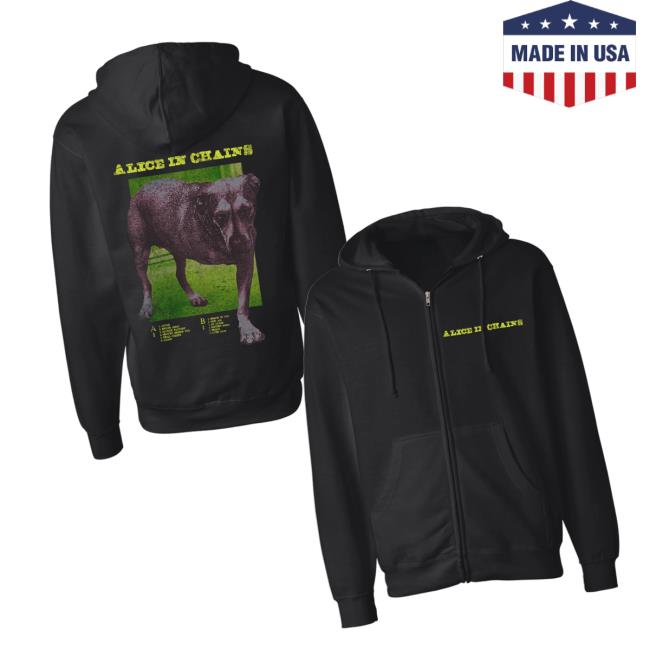 Alice In Chains Merch Store Shop Dog Tracklist Hoodie Alice In Chains Merch Store Shop Dog Tracklist Hoodie