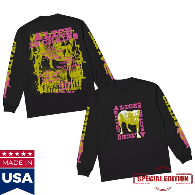 Alice In Chains Merch Store Shop Tripod Long Sleeve T-Shirt Alice In Chains Merch Store Shop Tripod Long Sleeve T-Shirt