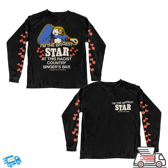 Hayley Williams Merch Store Biggest Star Black Long Sleeve Hayley Williams Merch Store Biggest Star Black Long Sleeve