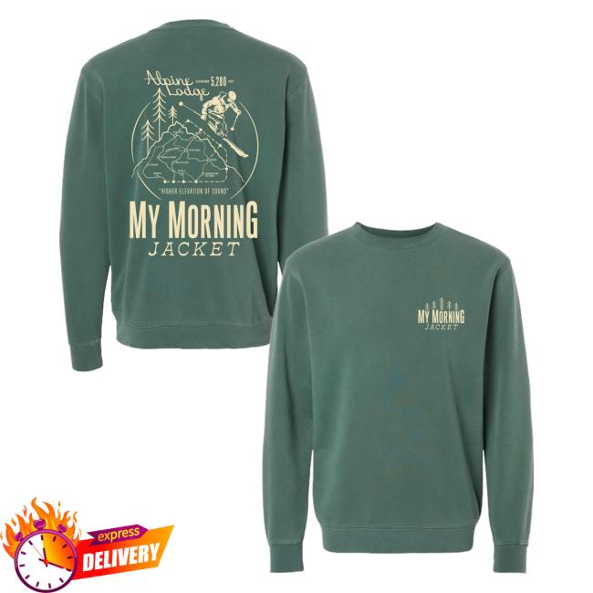 My Morning Jacket Merch Store Trail Map Crewneck Sweatshirt My Morning Jacket Merch Store Trail Map Crewneck Sweatshirt