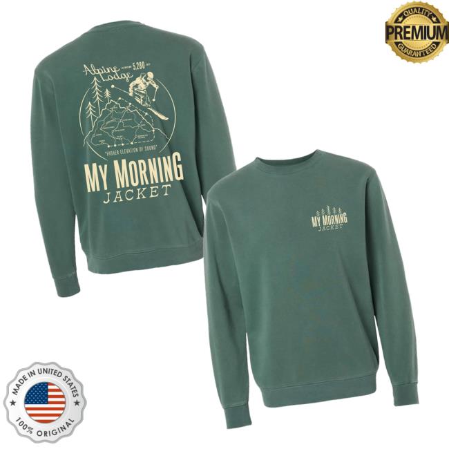 My Morning Jacket Merch Store Trail Map Crewneck Sweatshirt My Morning Jacket Merch Store Trail Map Crewneck Sweatshirt