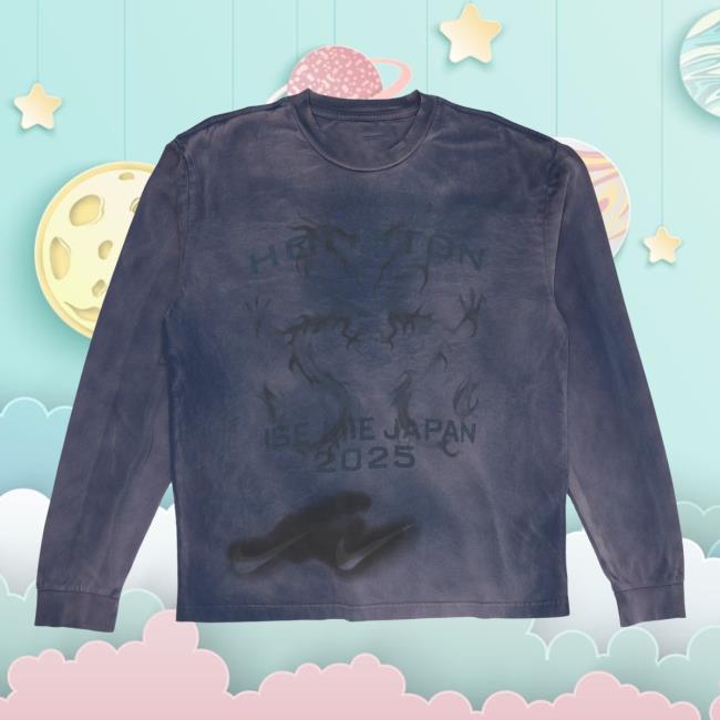 Travis Scott Merch Store Cj X Fragment X Nike Houston To Ise Mie Longsleeve Travis Scott Merch Store Cj X Fragment X Nike Houston To Ise Mie Longsleeve