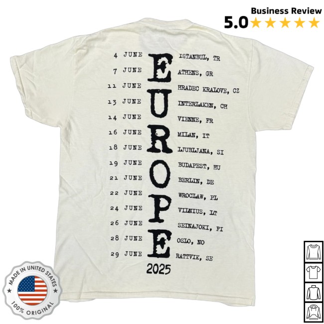 A7x World Store Merch Avenged Sevenfold Europe Tour Libad Tee A7x World Store Merch Avenged Sevenfold Europe Tour Libad Tee