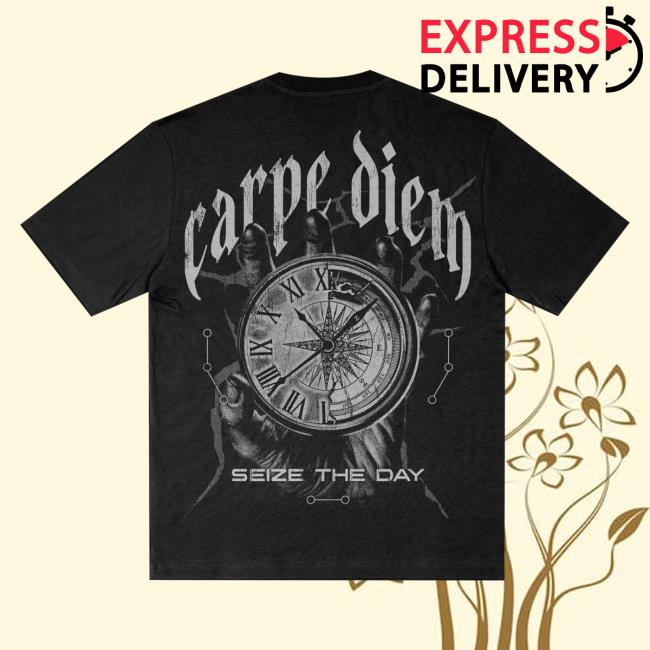 Joe Bartolozzi Merch Store Seize The Day Black Tee Joe Bartolozzi Merch Store Seize The Day Black Tee