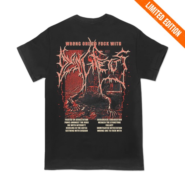 Dying Fetus Band Store Merch Dying Fetus Wrong One Red Version Tee Dying Fetus Band Store Merch Dying Fetus Wrong One Red Version Tee
