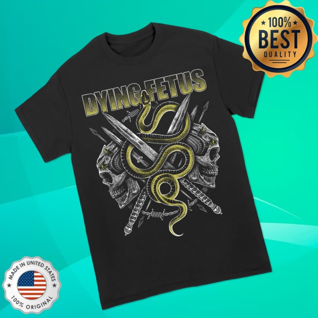 Dying Fetus Band Store Merch Dying Fetus Snake Skull Tee Dying Fetus Band Store Merch Dying Fetus Snake Skull Tee