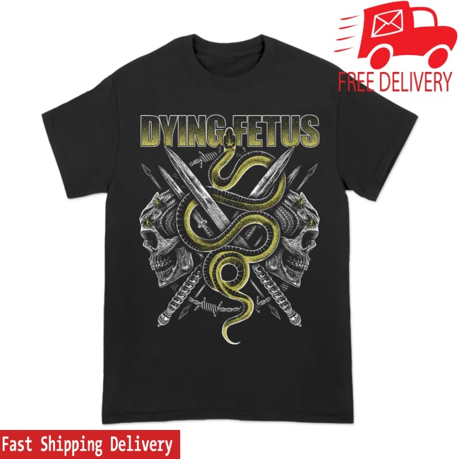 Dying Fetus Band Store Merch Dying Fetus Snake Skull Tee Dying Fetus Band Store Merch Dying Fetus Snake Skull Tee
