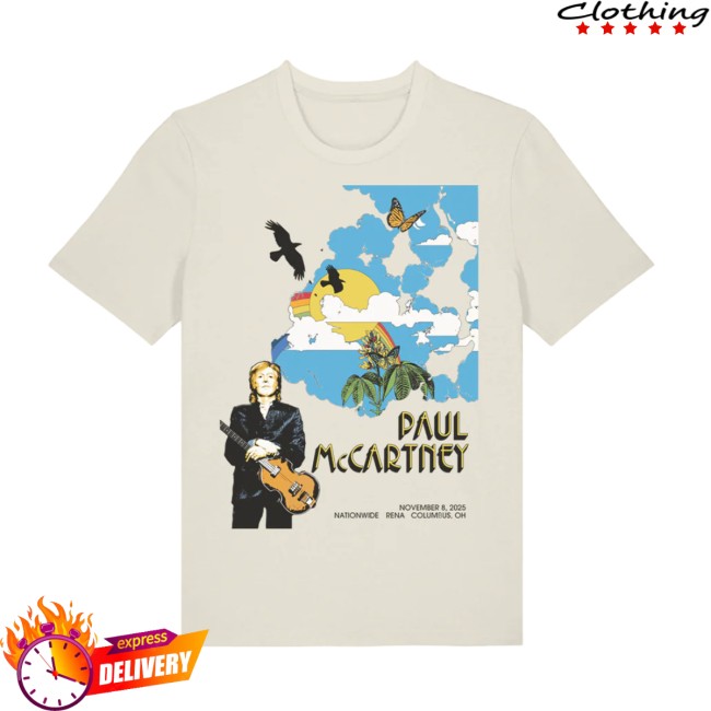 Paul Mccartney Store Merch Got Back 2025 Columbus Event T-Shirt Paul Mccartney Store Merch Got Back 2025 Columbus Event T-Shirt