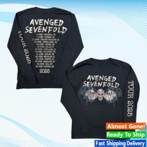 A7x World Merch Avenged Sevenfold Europe Tour Libad Long Sleeve Tee