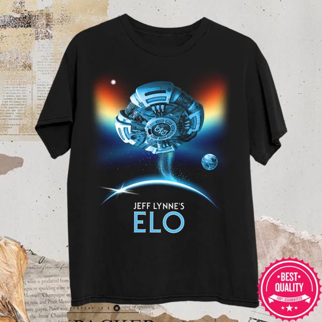 Jeff Lynne’s Elo Merch Store Flying Astral Spaceship T-Shirt Jeff Lynne’s Elo Merch Store Flying Astral Spaceship T-Shirt