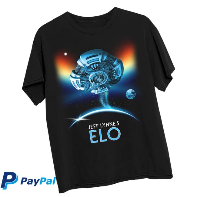 Jeff Lynne’s Elo Merch Store Flying Astral Spaceship T-Shirt Jeff Lynne’s Elo Merch Store Flying Astral Spaceship T-Shirt