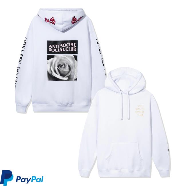 Antisocialsocialclub Merch Store Assc Wildleder Hoodie White Antisocialsocialclub Merch Store Assc Wildleder Hoodie White